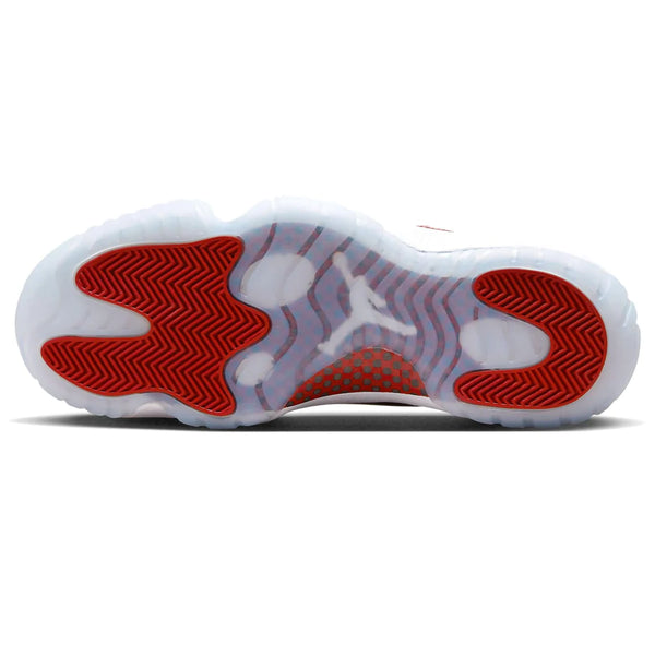 Jordan 11 top red bottom