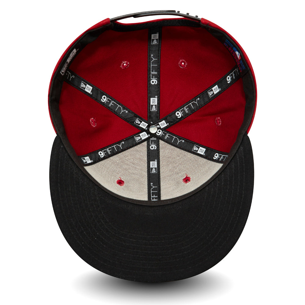 New York Yankees Colour Block Red 9FIFTY Snapback Cap