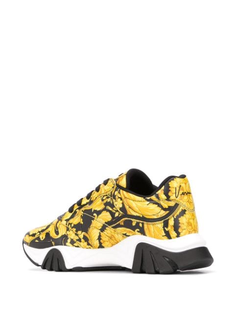 Squalo Barocco-print sneakers