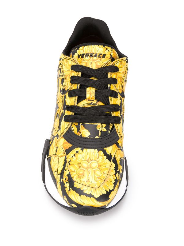 Squalo Barocco-print sneakers