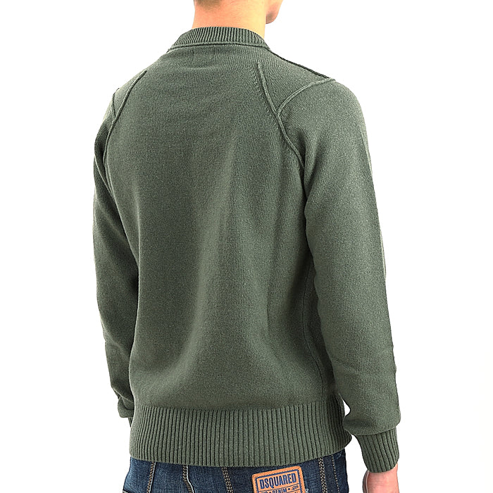 KNITTED LENS SWEATSHIRT