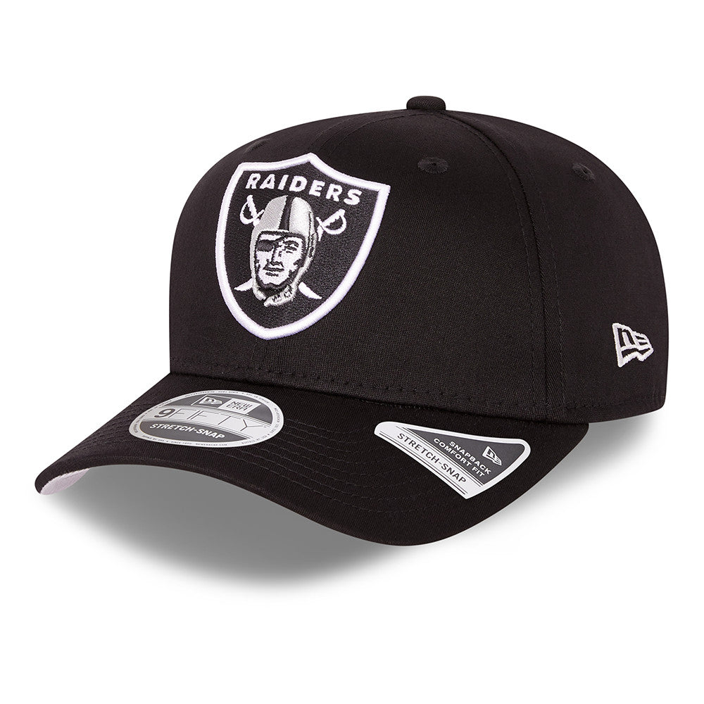 Las Vegas Raiders Team Colour Black 9FIFTY Stretch Snap Cap