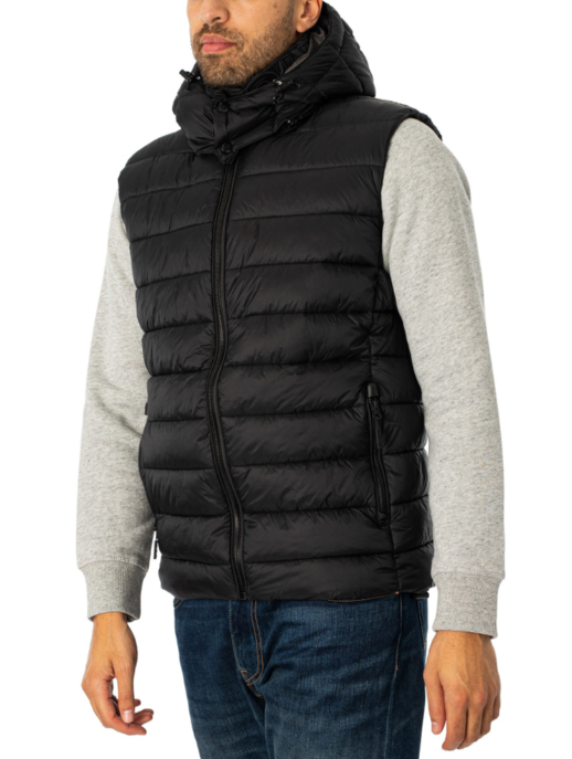 Code Mountain Fuji Padded Gilet - Black