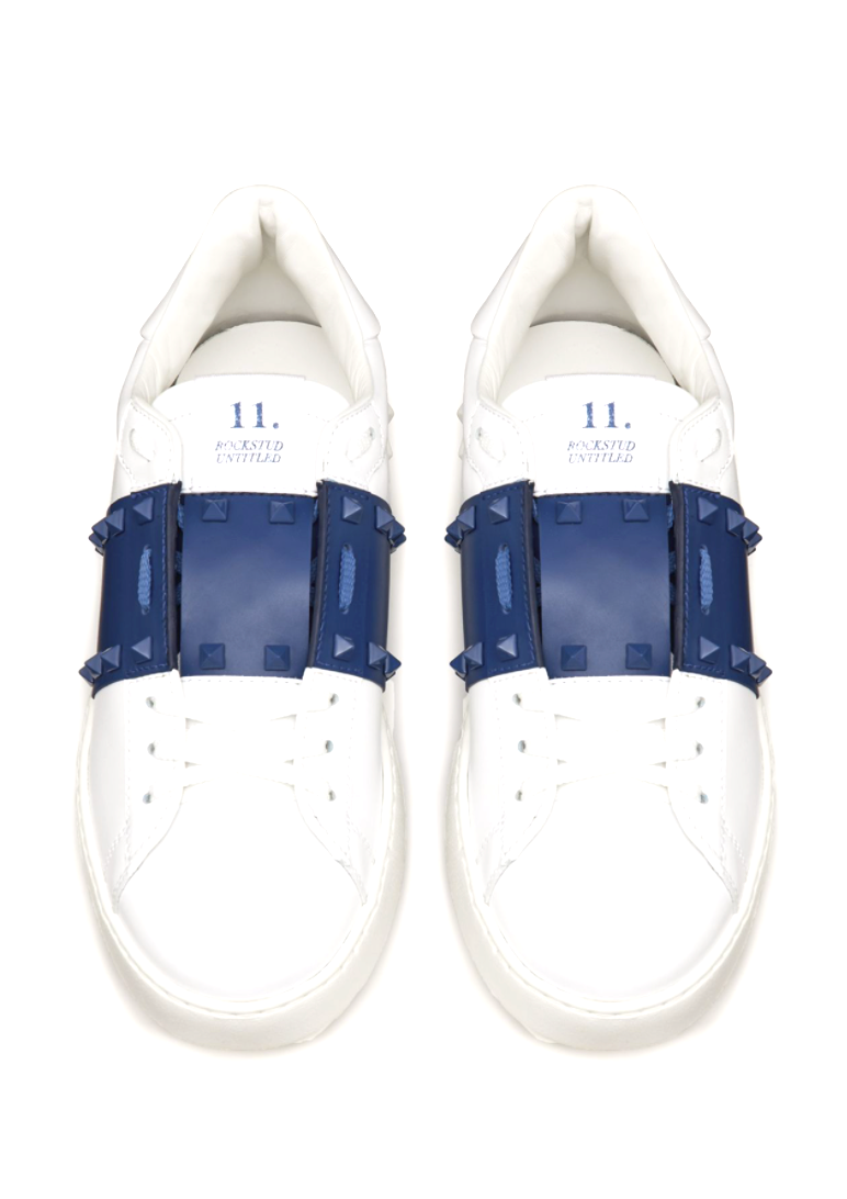 VALENTINO ROCKSTUD TONE-ON-TONE SNEAKER