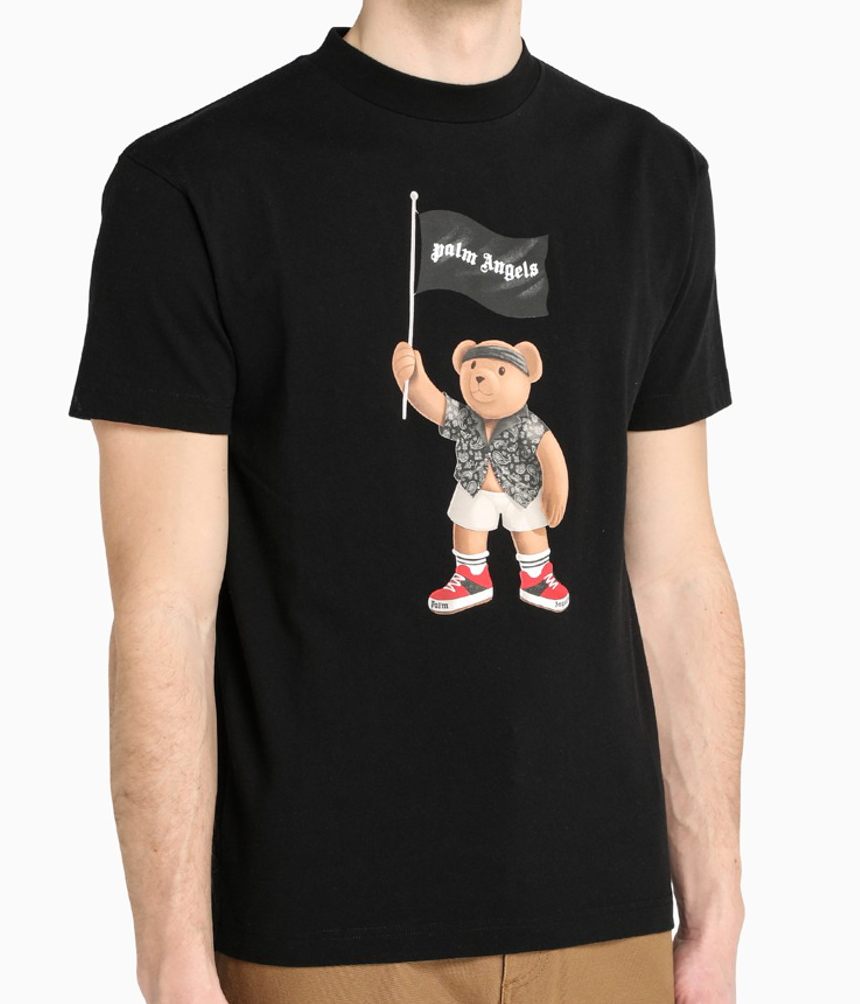 Black t-shirt with print