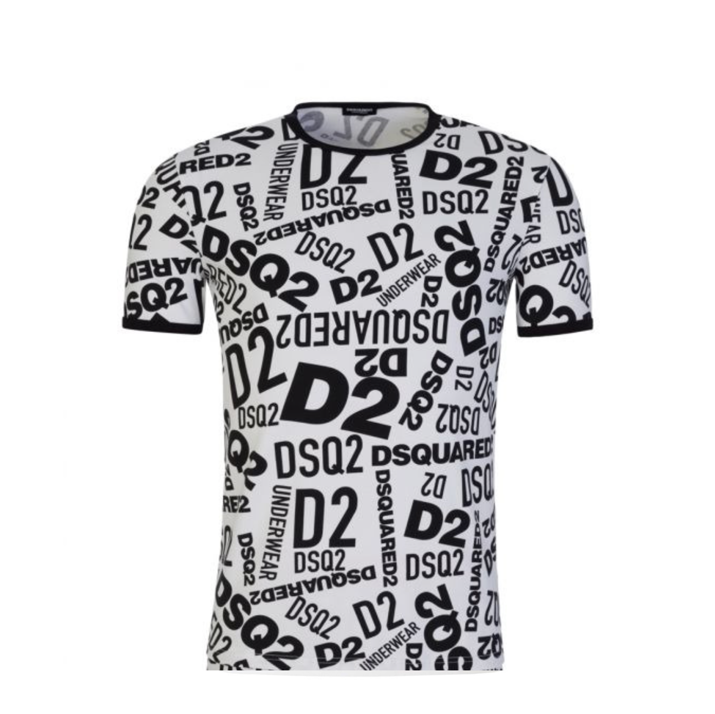 White Graffiti Print T-Shirt