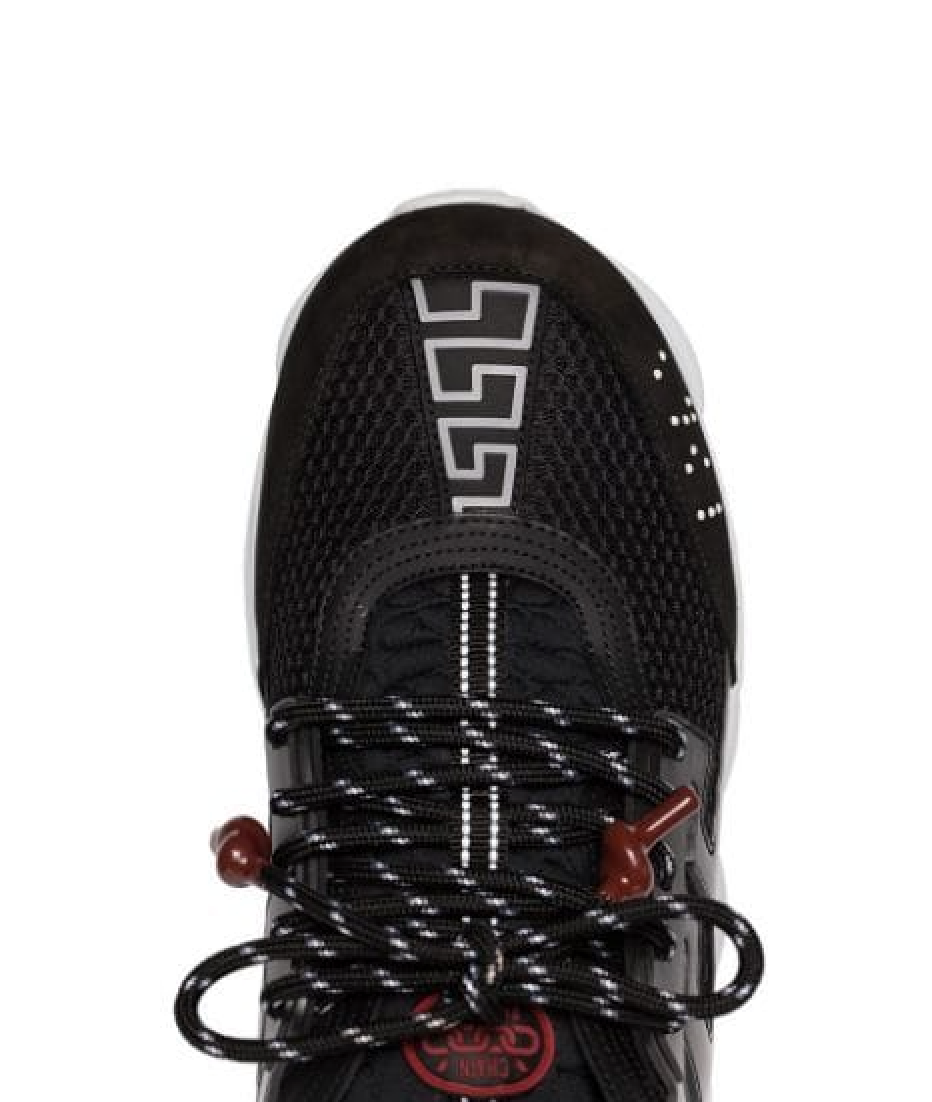 Chain Reaction suede trim sneakers