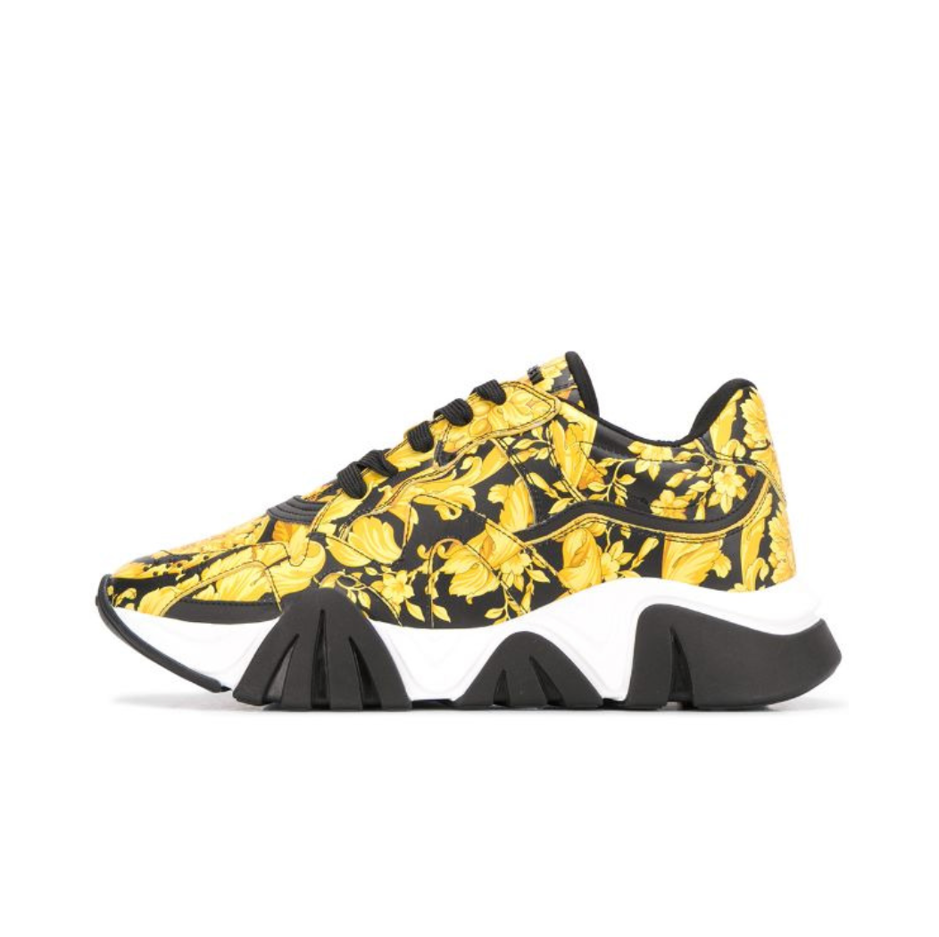 Squalo Barocco-print sneakers