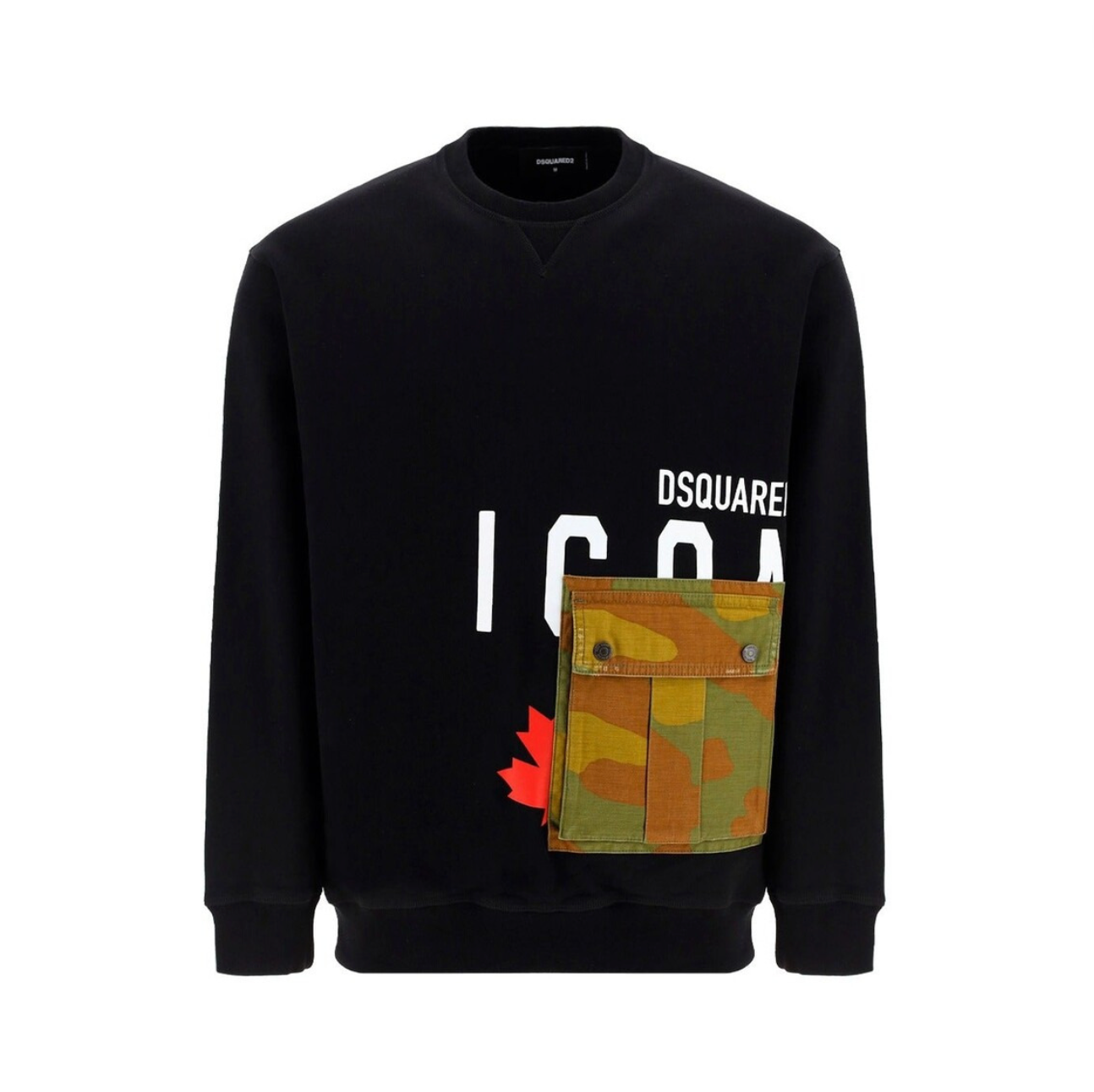 Icon Logo camo pocket sweatshirt