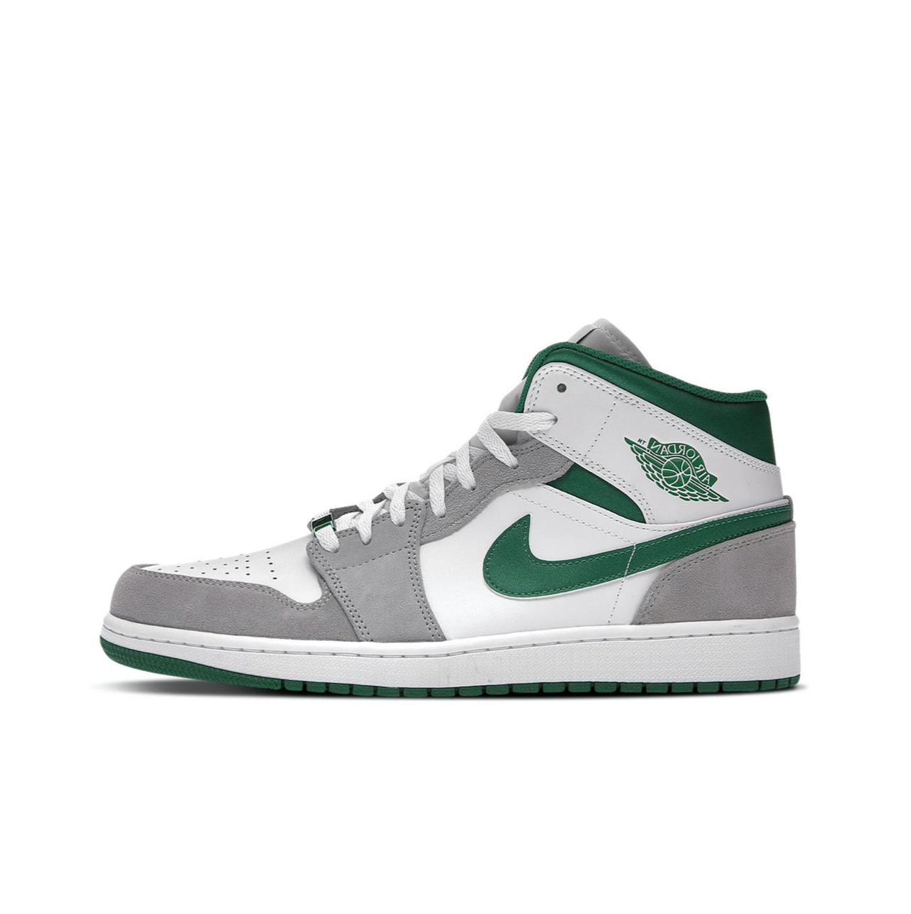 AIR JORDAN 1 MID GREY GREEN