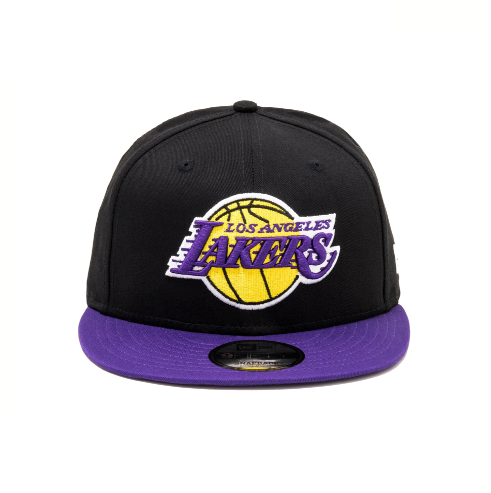 LA Lakers Logo Black 9FIFTY Snapback Cap