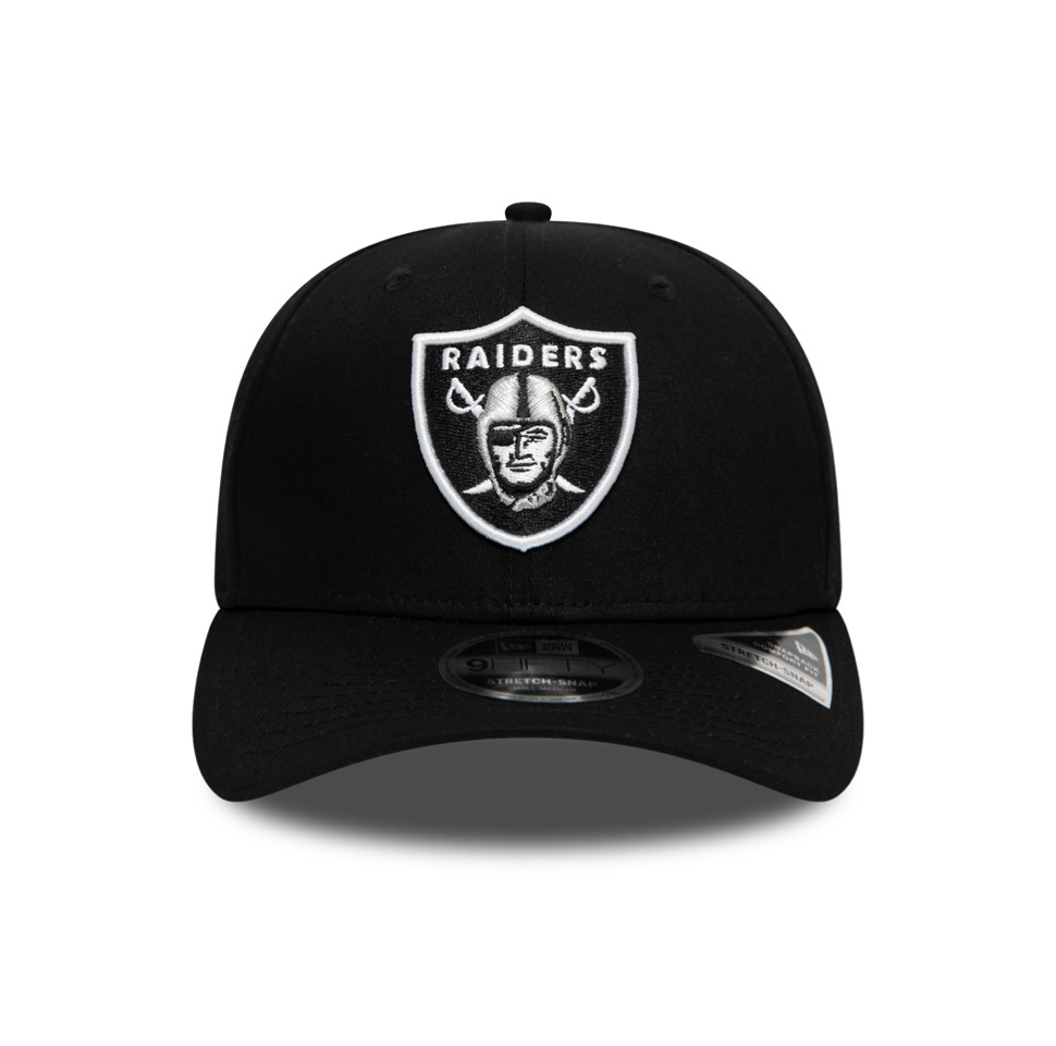 Las Vegas Raiders Black 9FIFTY Stretch Snap Cap