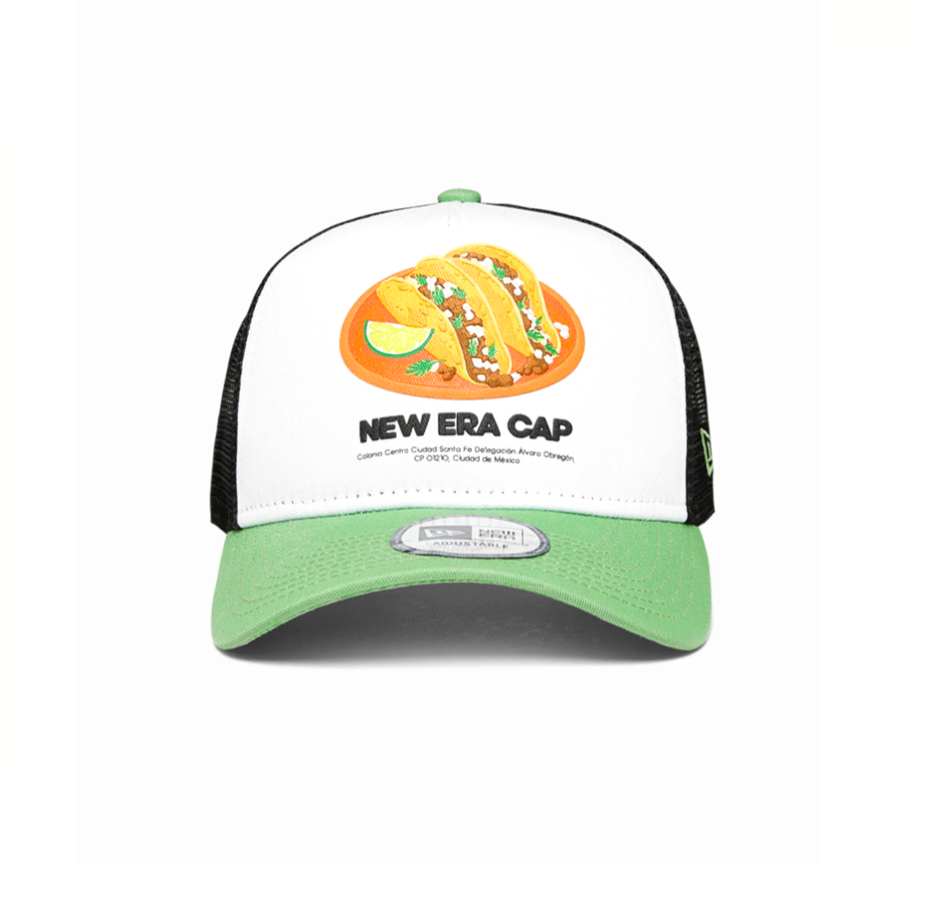 New Era Food Patch Green A-Frame Trucker Cap