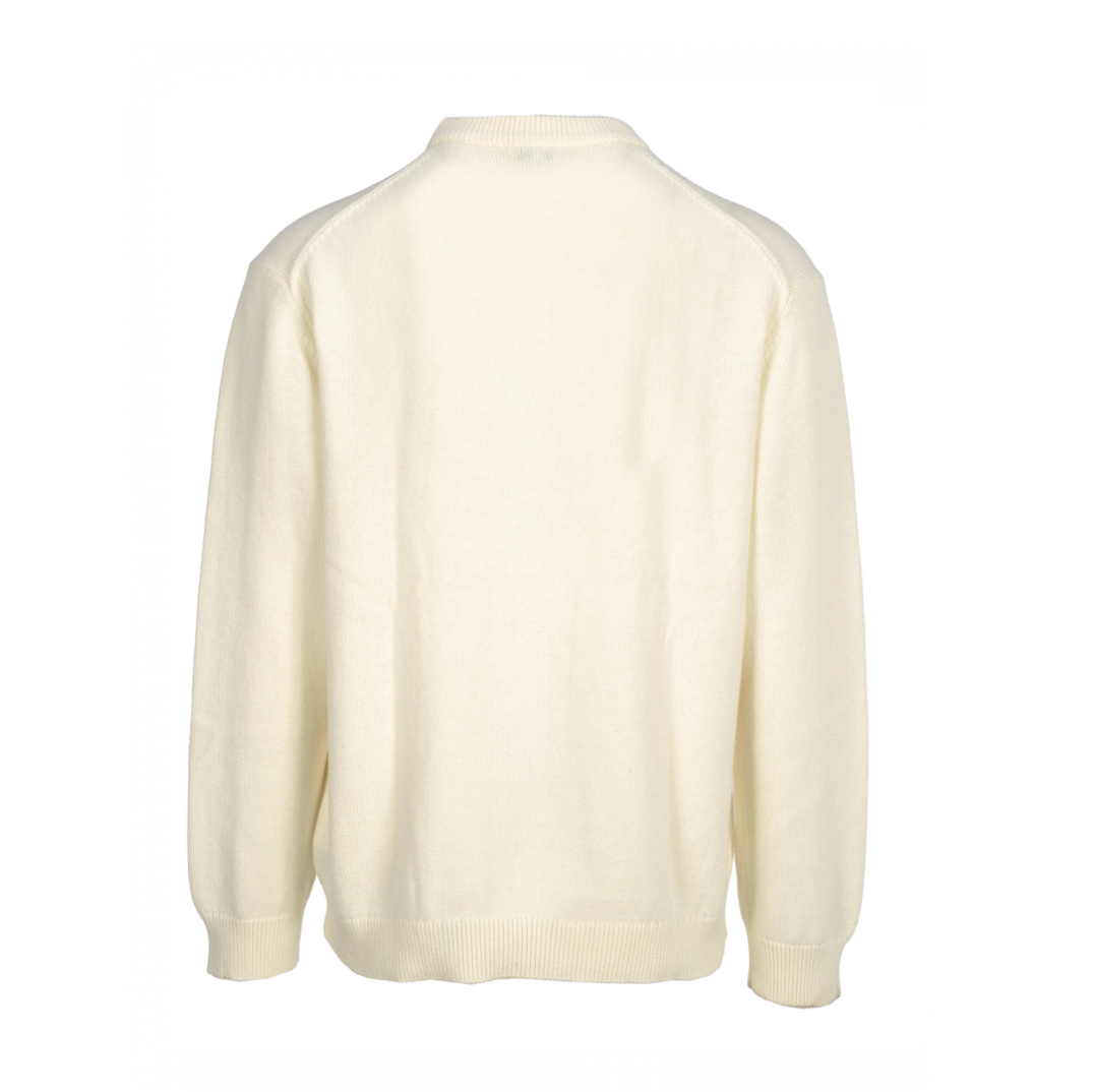 EMBROIDERED WOOLLEN SWEATSHIRT