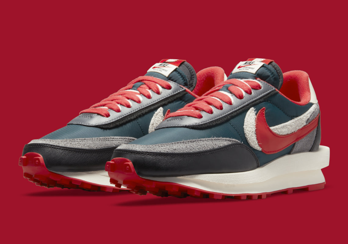 SACAI X UNDERCOVER X LDWAFFLE 'MIDNIGHT SPRUCE UNIVERSITY RED'