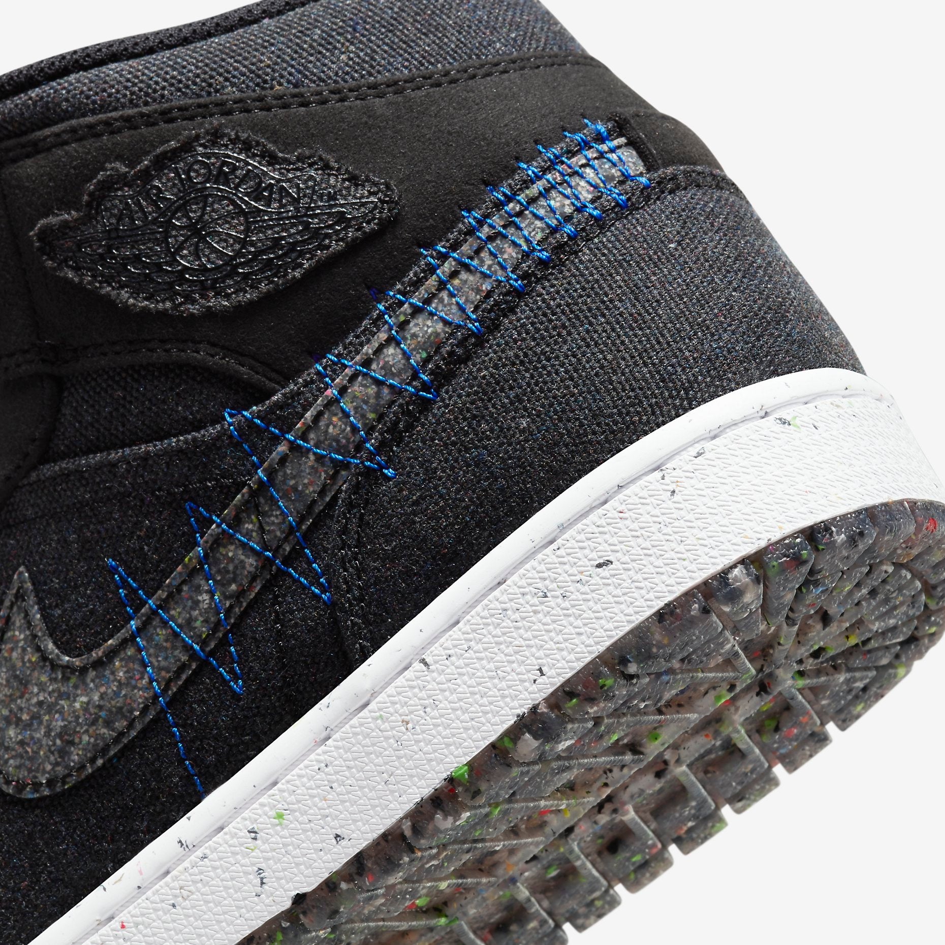 AIR JORDAN 1 MID SE CRATER BLACK GS
