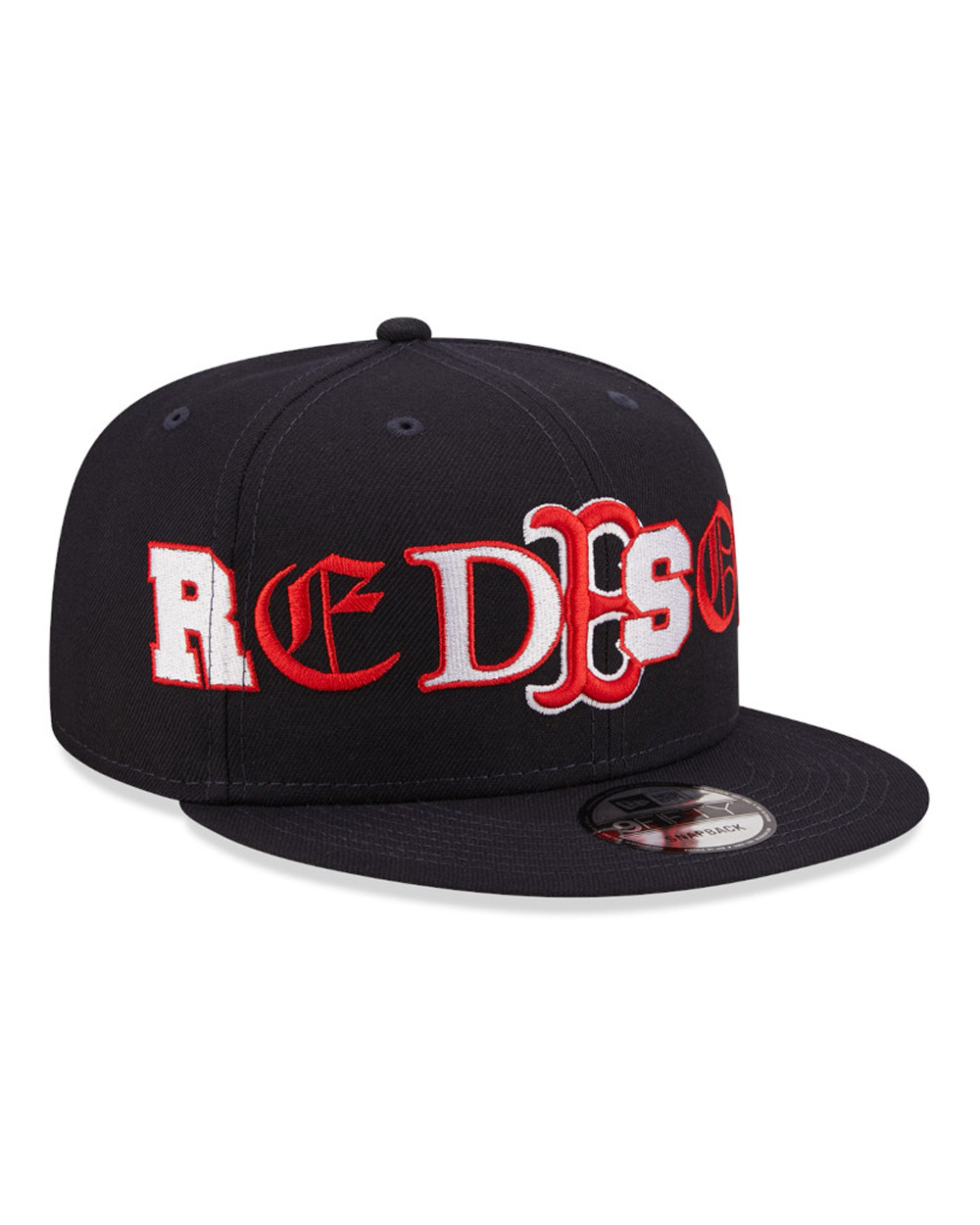 Boston Red Sox Typo Patch Navy 9FIFTY Snapback Cap