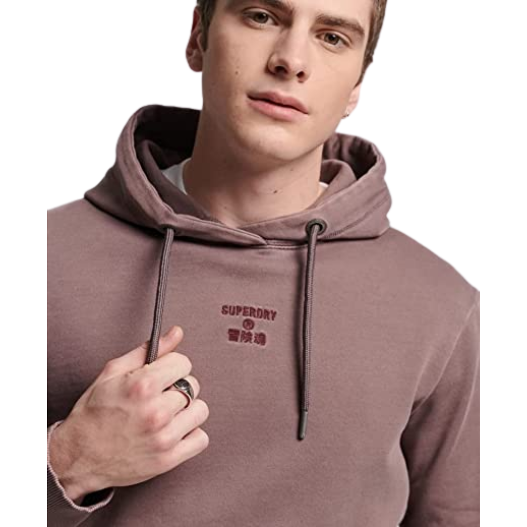 Code Garment Dye Loose Hoodie