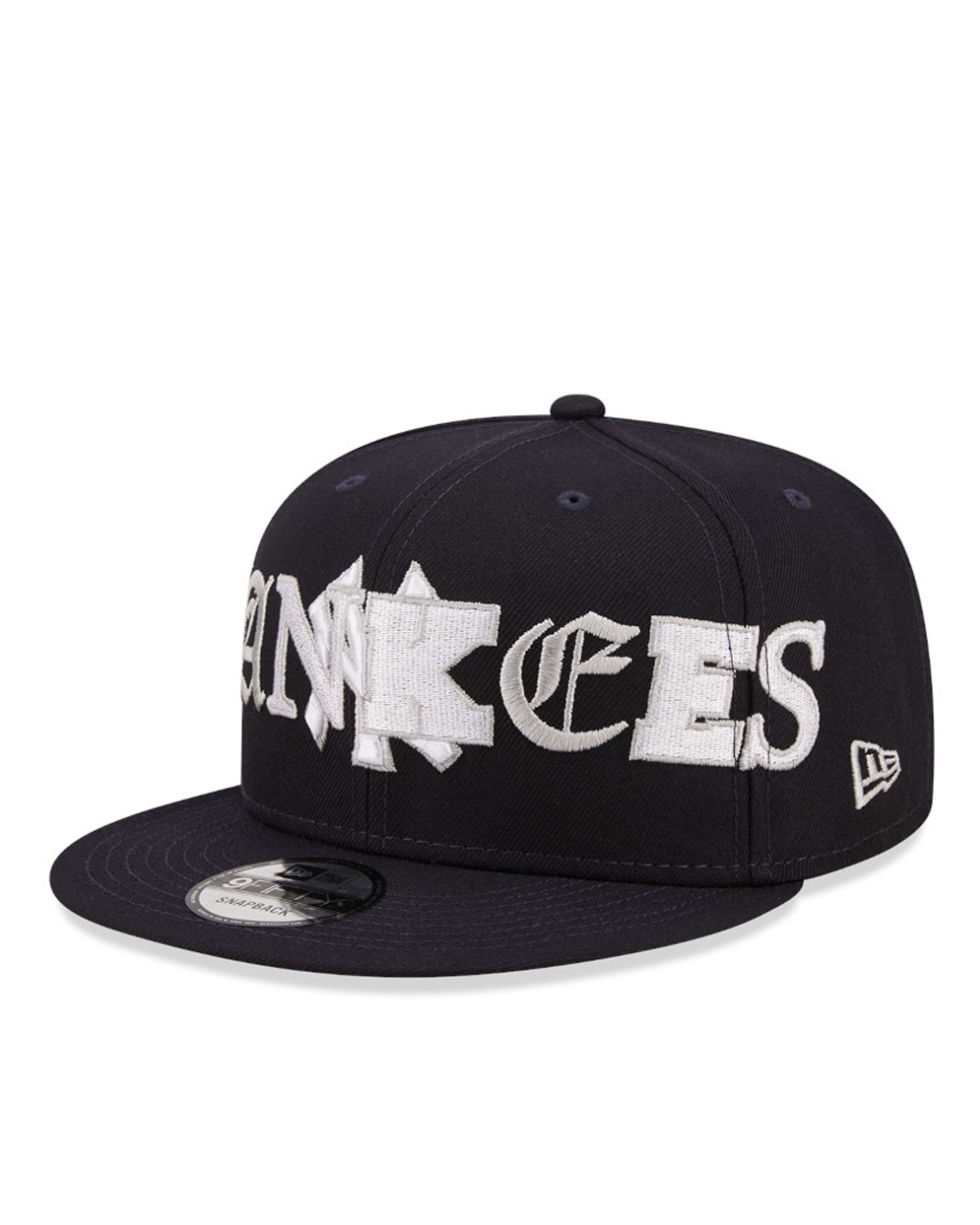 New York Yankees Typo Patch Navy 9FIFTY Snapback Cap