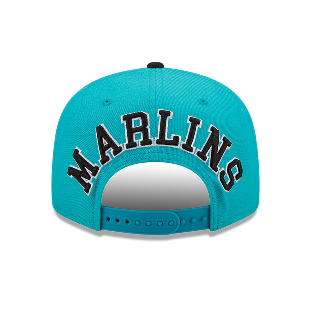 Florida Marlins Team Arch Turquoise 9FIFTY Snapback Cap
