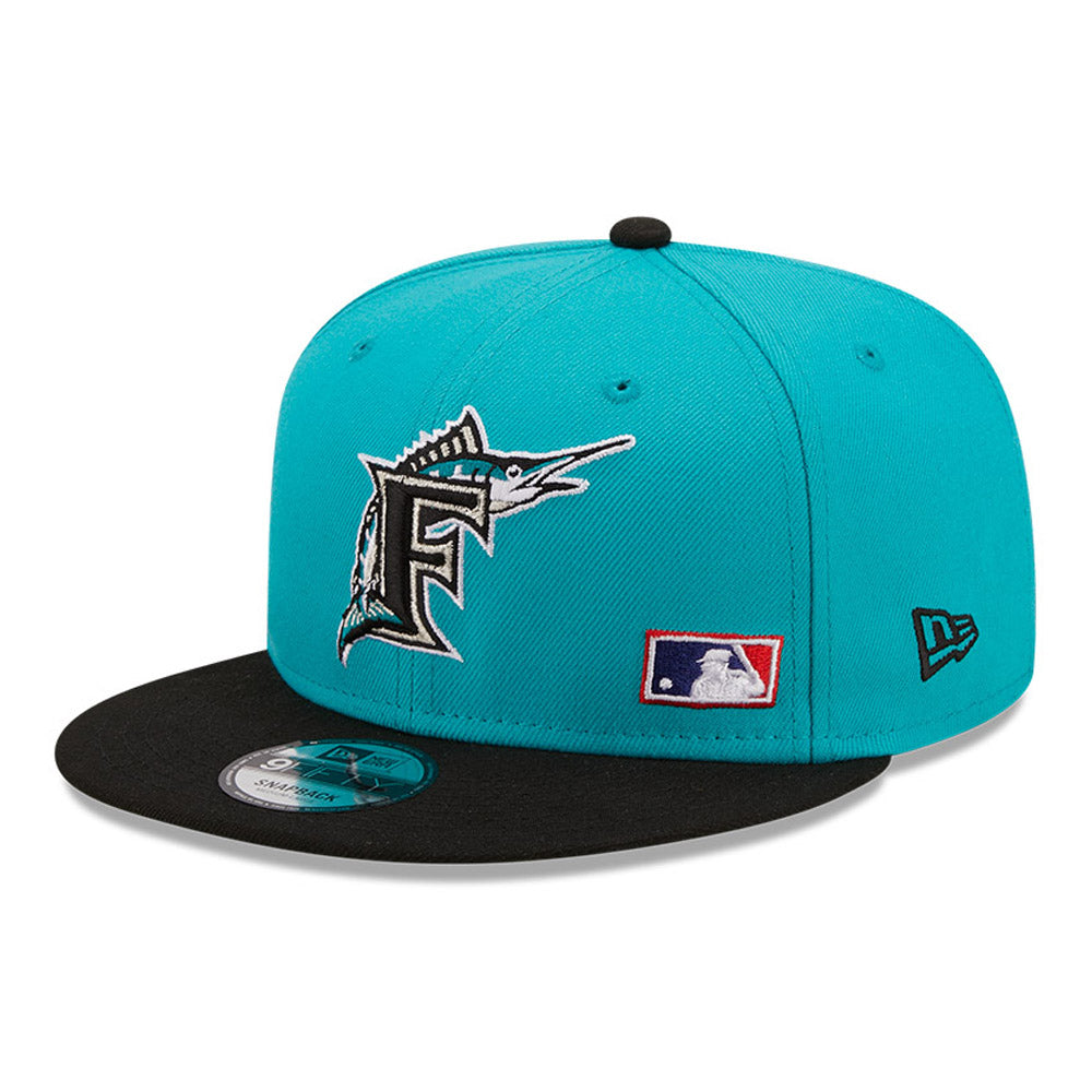 Florida Marlins Team Arch Turquoise 9FIFTY Snapback Cap