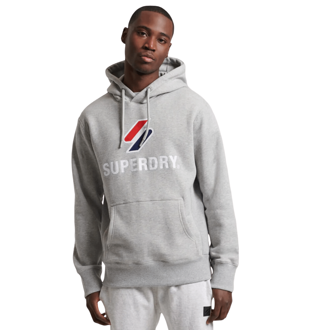 Stacked Applique Logo Hoodie