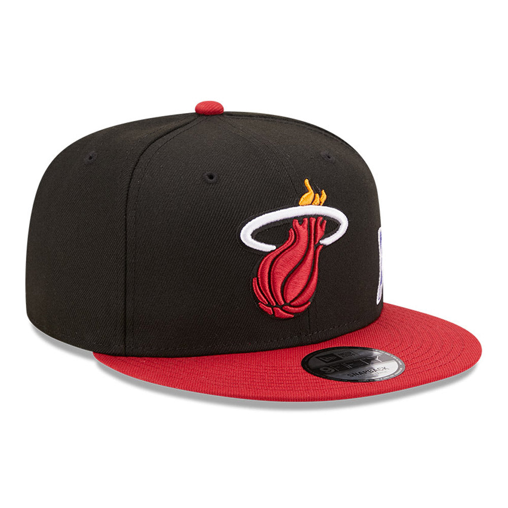 Miami Heat Team Arch Black 9FIFTY Snapback Cap