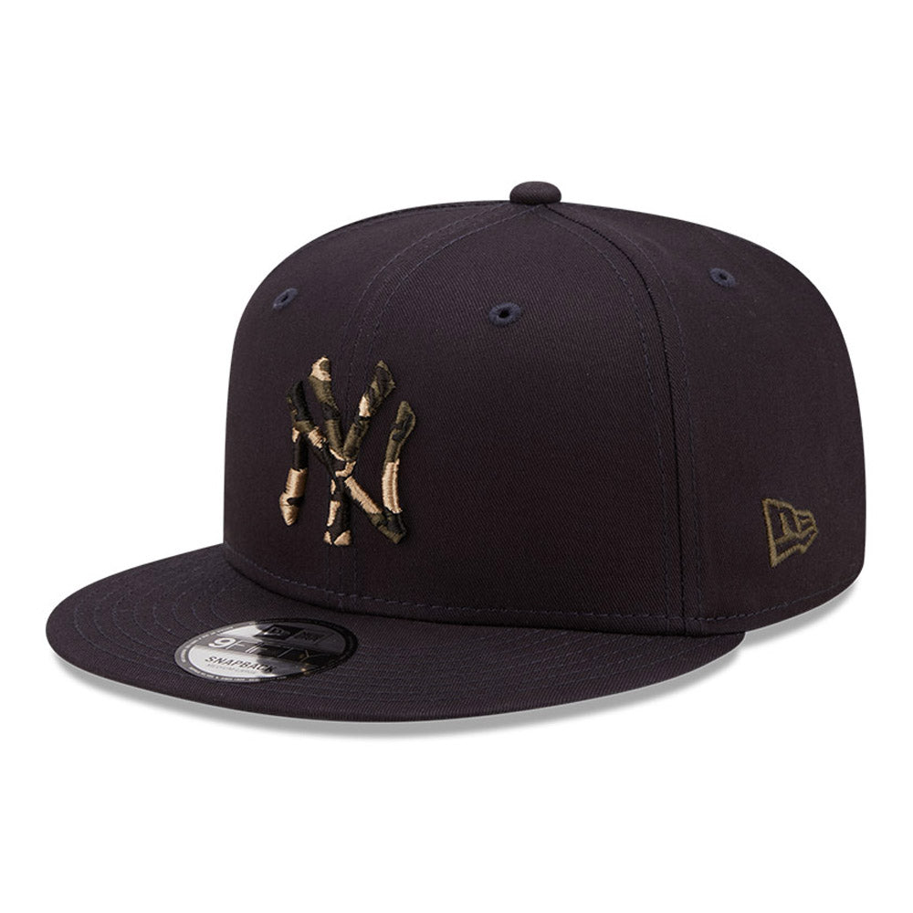 New York Yankees Camo Infill Navy 9FIFTY Snapback Cap