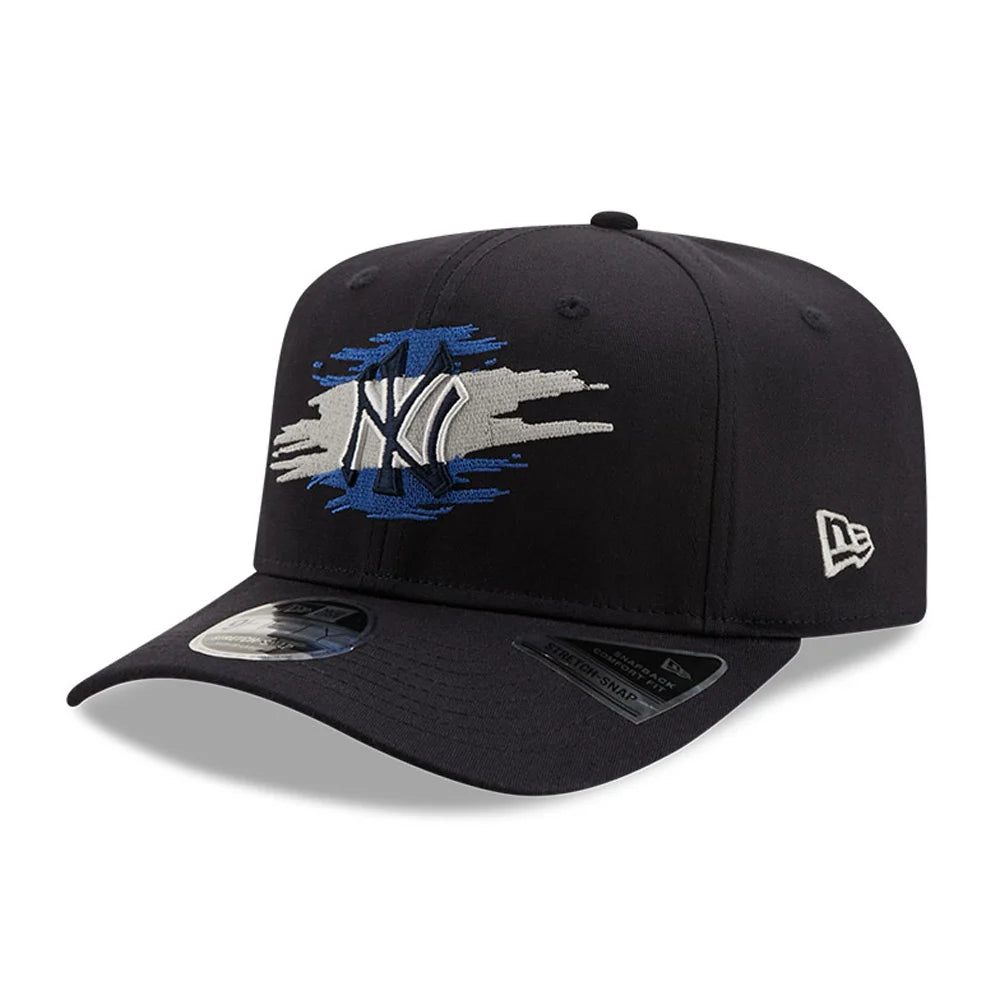 New York Yankees Tear Logo Navy 9FIFTY Stretch Snap Cap