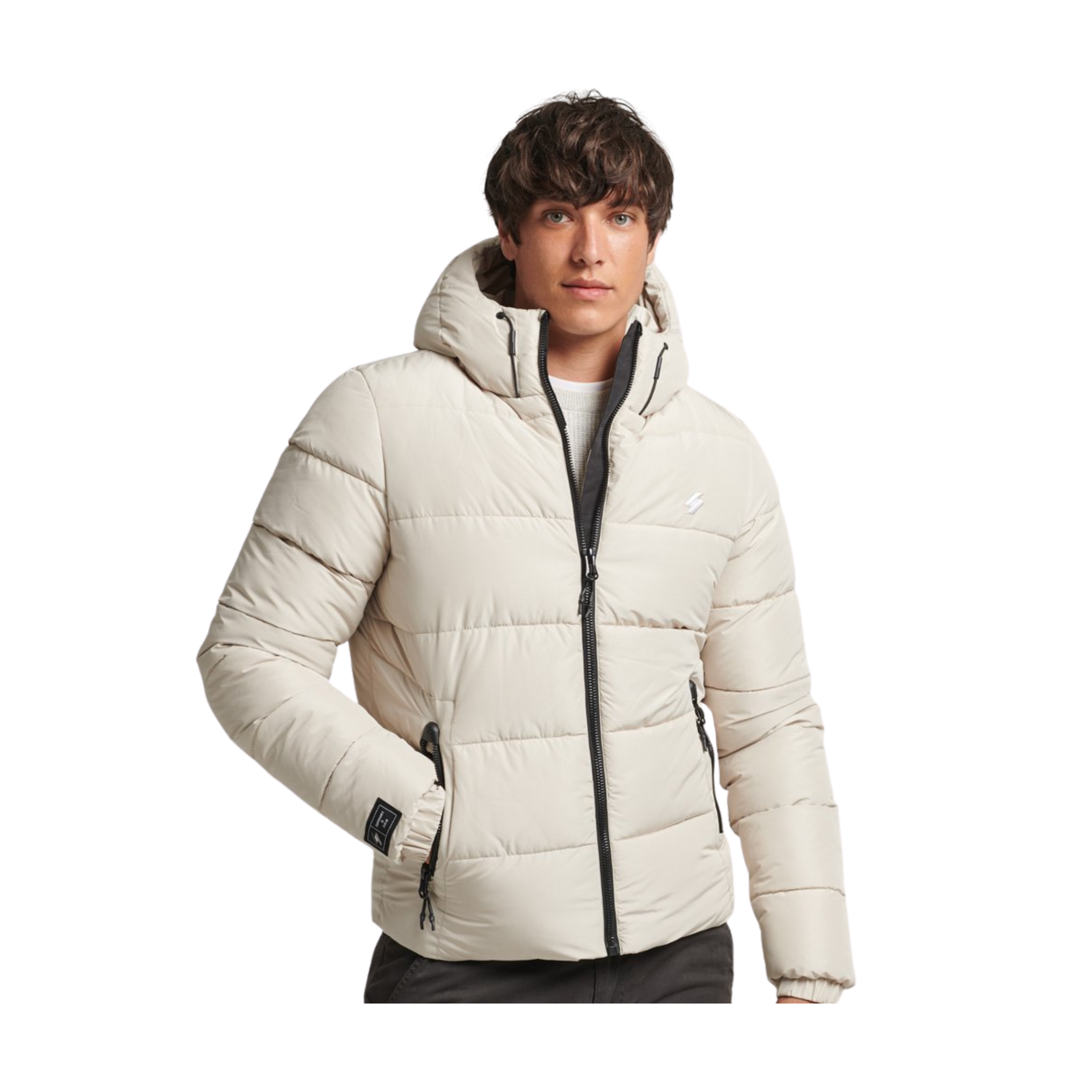 HOODED SPORTS PUFFER