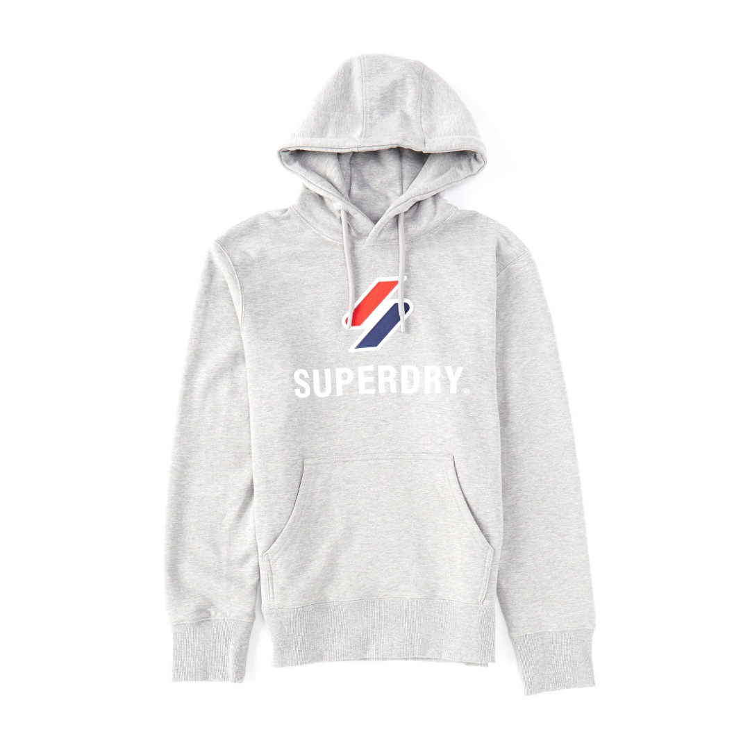 Stacked Applique Logo Hoodie