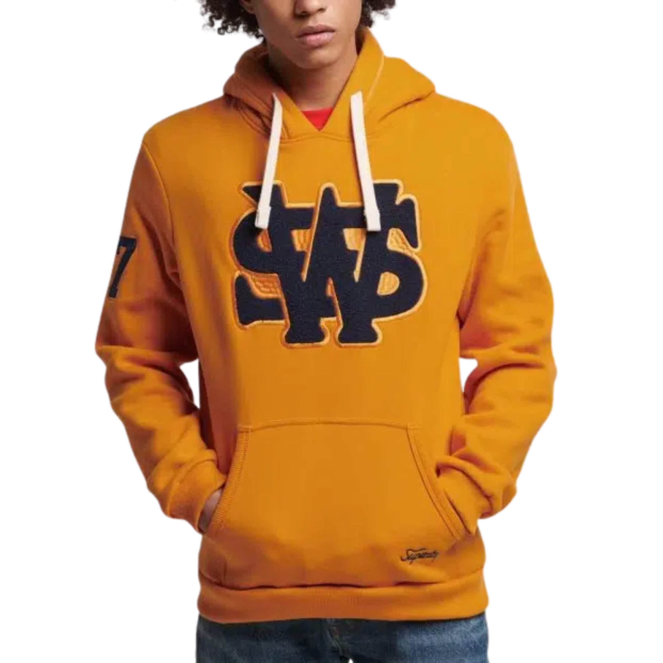 Vintage Collegiate Hoodie Track Gold