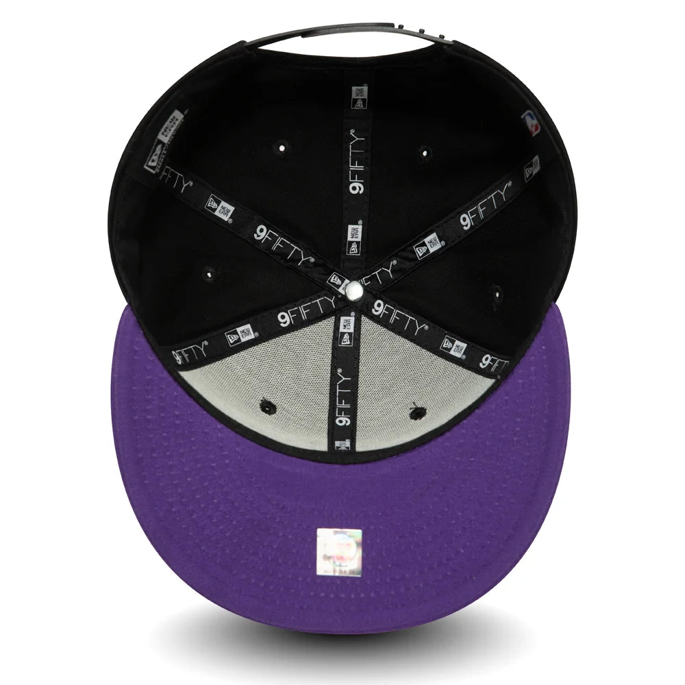 LA Lakers Logo Black 9FIFTY Snapback Cap