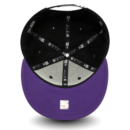 LA Lakers Logo Black 9FIFTY Snapback Cap