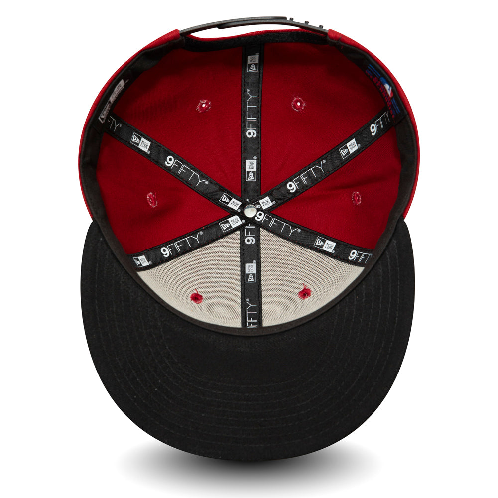 New York Yankees Colour Block Red 9FIFTY Snapback Cap