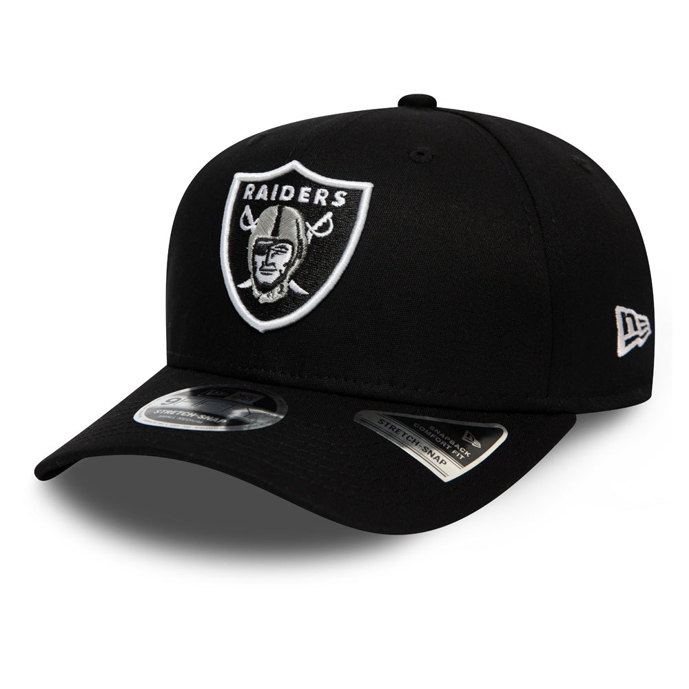 Las Vegas Raiders Black 9FIFTY Stretch Snap Cap