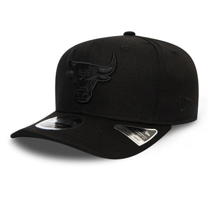 Chicago Bulls Tonal Black 9FIFTY Stretch Snap Cap