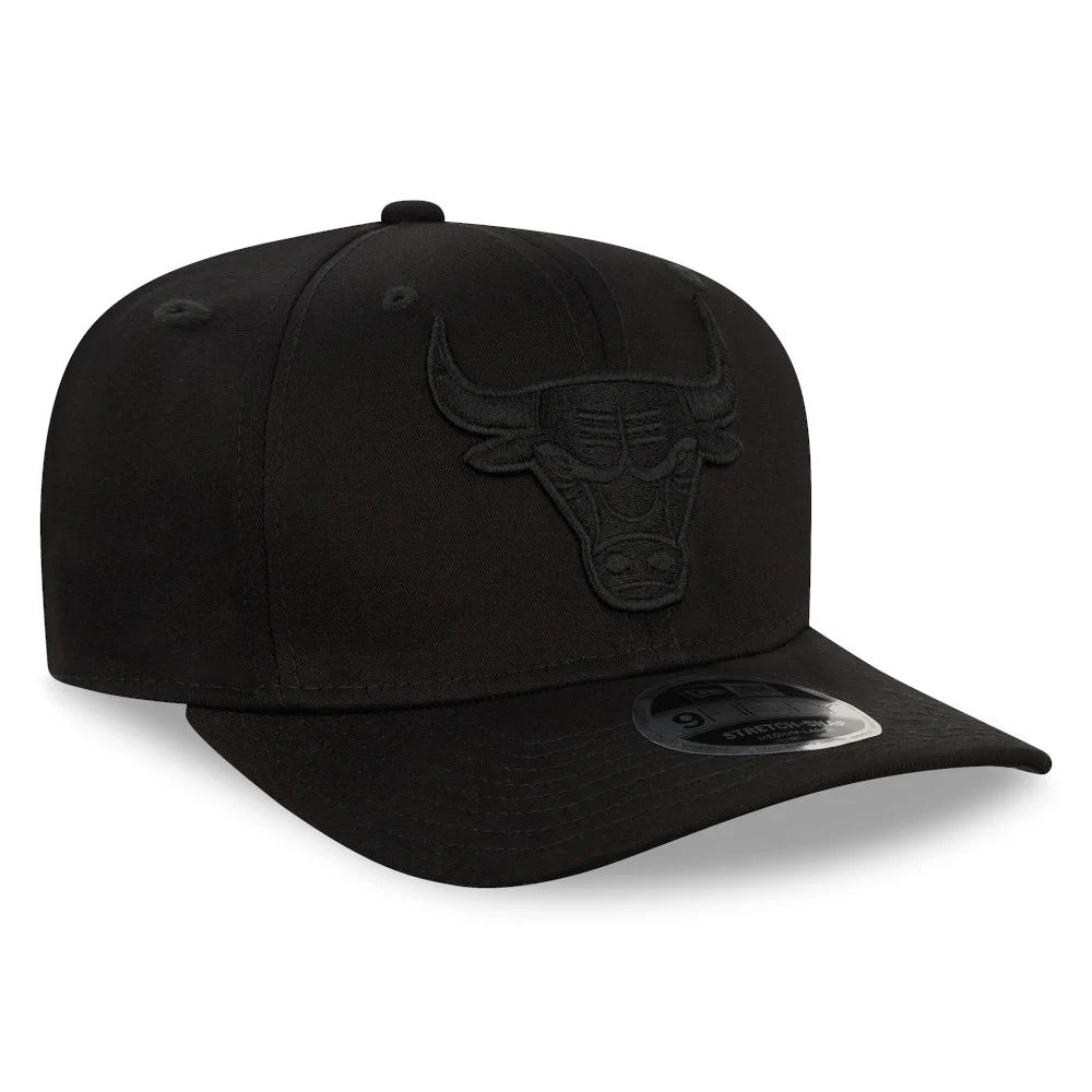 Chicago Bulls Tonal Black 9FIFTY Stretch Snap Cap