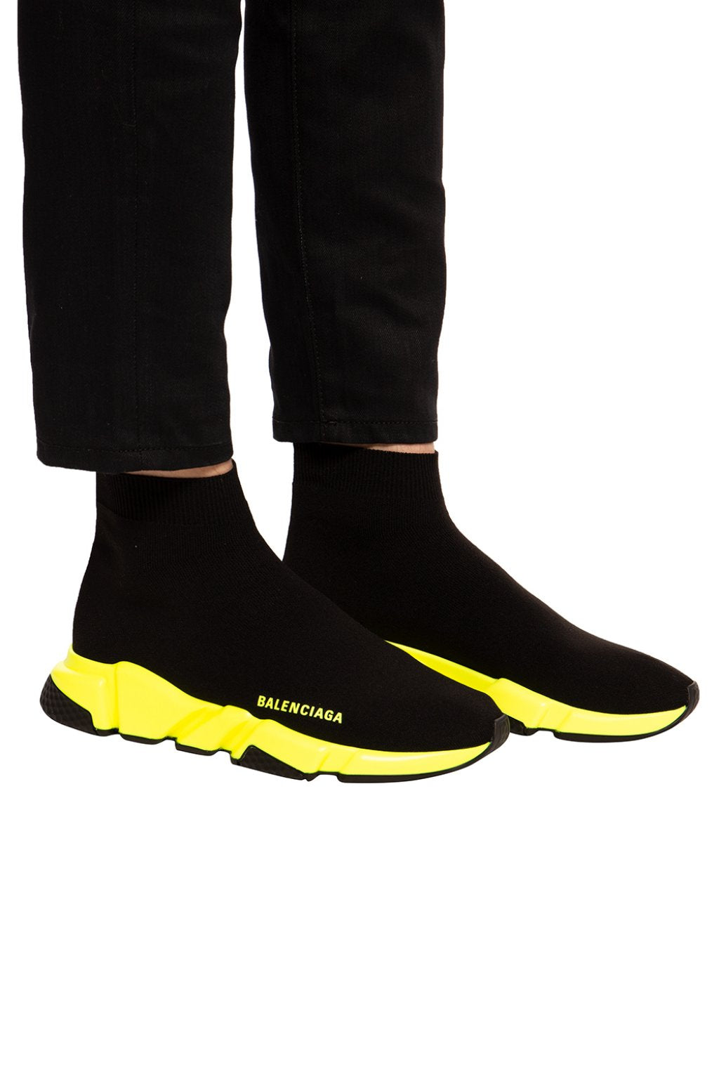 Speed Sock neon yellow Stretch-Knit Slip-On