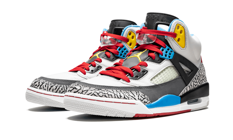 Jordan spizike blue and sales yellow