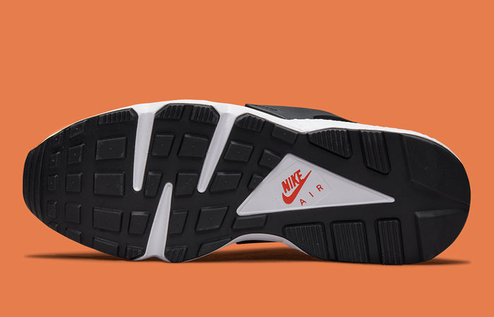 Orange black and white huaraches on sale