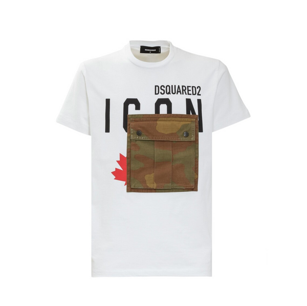 T-shirt with camouflage pocket