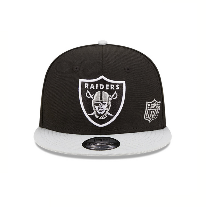 All black top raiders snapback
