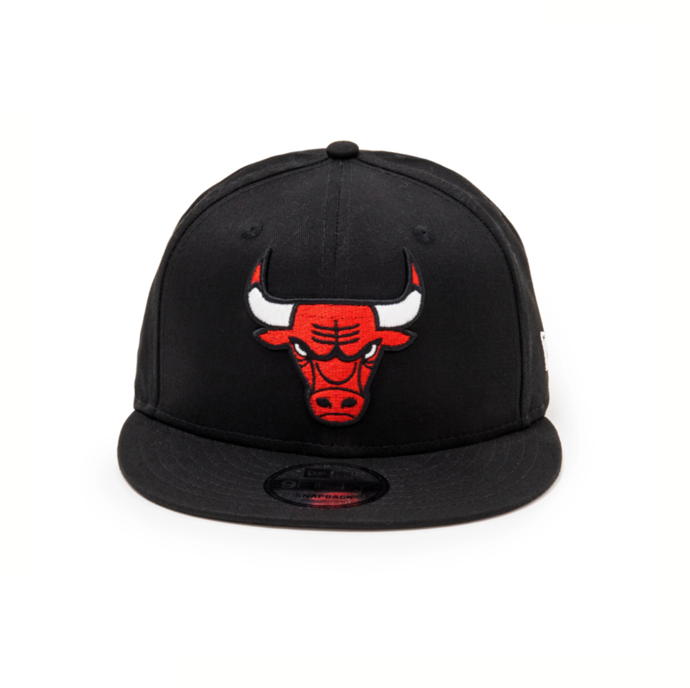 Chicago Bulls Logo Black 9FIFTY Snapback Cap