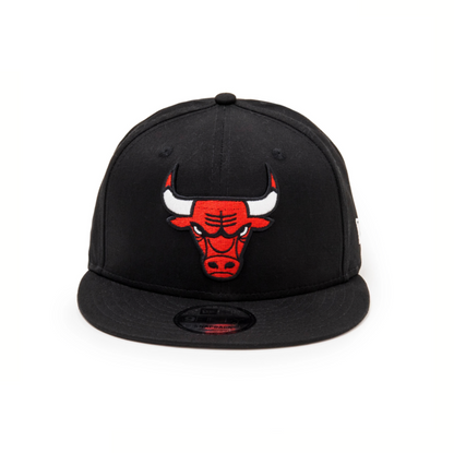 Chicago Bulls Logo Black 9FIFTY Snapback Cap