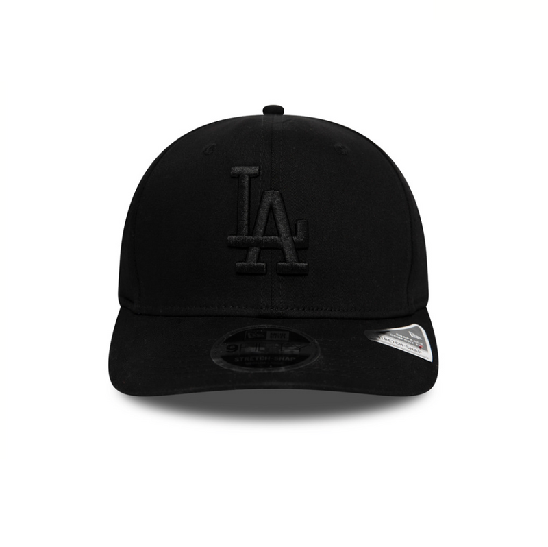 LA Dodgers Tonal Black 9FIFTY Stretch Snap Cap