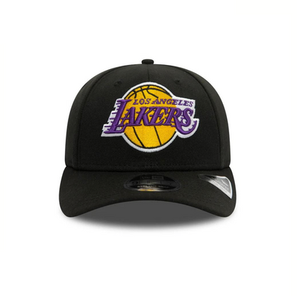 LA Lakers Black 9FIFTY Stretch Snap Cap