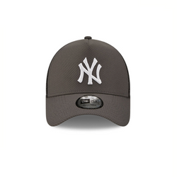 New York Yankees Diamond Era Grey A-Frame Trucker Cap