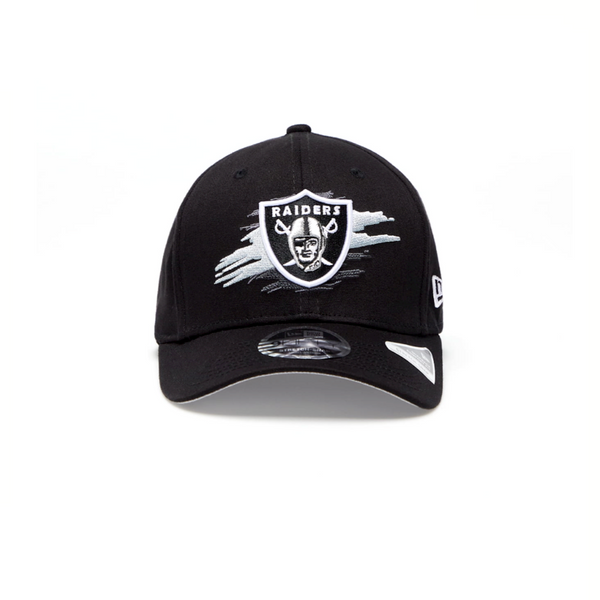 Las Vegas Raiders Tear Logo Black 9FIFTY Stretch Snap Cap