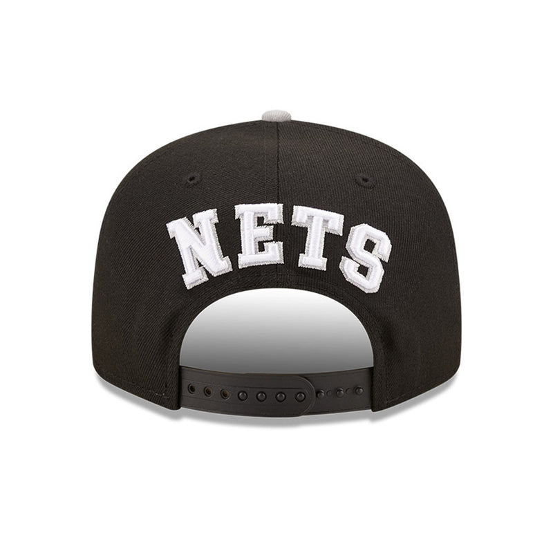 Brooklyn Nets Team Arch Black 9FIFTY Snapback Cap